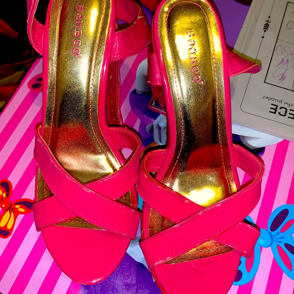 Pink sandal Wedge